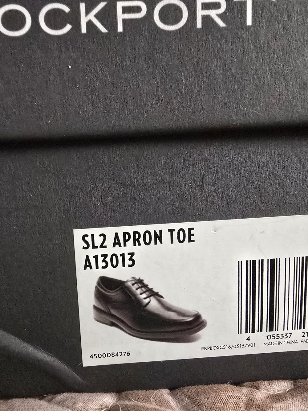 Rockport SL2 Apron Toe Men's Dress Shoes - Black